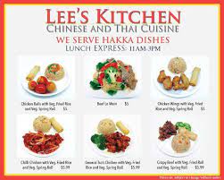 Clients point out that they like chinese and thai cuisines at this restaurant. Express Lunch Menu 1 Picture Of Lee S Kitchen Chinese Thai Cuisine Barrie Tripadvisor
