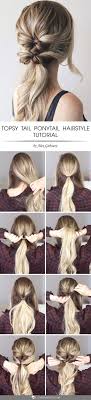 Ready for a new look? 25 Handy Tutorials On How To Get Topsy Tail Hairstyles Lovehairstyles Tail Hairstyle Topsy Tail Hairstyles Ponytail Hairstyles Tutorial