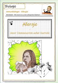 Allergie Darstellung Der Phasen Auf Zellebene Inkl Losung Unterrichtsmaterial Im Fach Biologie In 2020 Biologie Unterrichtsmaterial Allergische Reaktion