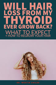 Will Hair Loss From My Thyroid Ever Grow Back What To Expect More In 2020 Thyroid Hair Loss Hair Loss Thyroid Health Hypothyroidism