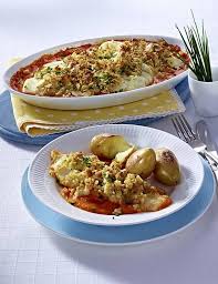 Schollenfilets Mit Mandelkruste In Paprikacreme Rezept Lecker Rezept Schollenfilet Paprikacreme Lecker