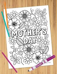 Mothers Day Coloring Sheet