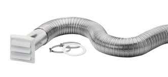 The dryer wall vent by vent works was designed with a spring loaded backdraft damper to prevent drafting from outdoors. Flexible Aluminum Dryer Vent Kit Canadian Tire