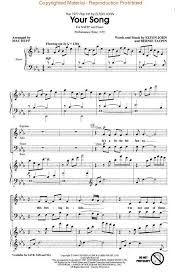 The Ringing Of Your Laughter It Sounds Like A Melody Sheet Music Your Song Elton John Google Search Partition Musique Musique Piano Musique