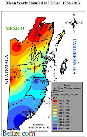 Belize Annual Rain Fall Includes Chart Historical Data