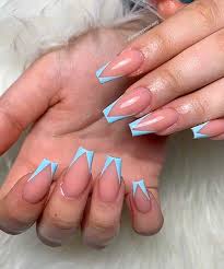 Stunning V French Tip Nails Designs Cute Manicure French manicures are the embodiment of polished preference. stunning v french tip nails designs