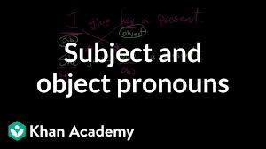 Kids will find nouns that can be replaced with pronouns in the given sentences. Subject And Object Pronouns Video Khan Academy