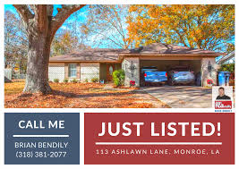 Just Listed 113 Ashlawn Lane Monroe La Real Estate Agent Backyard Monroe La