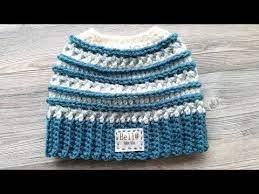 Crochet Katniss Messy Bun Hat 3 Colors Youtube Messy Bun Hat Crochet Crochet Hat Pattern Crochet Hats