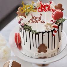 It is also created in different shapes to find round christmas cakes, square christmas cakes, and rectangular or oblong christmas cakes. Merry Christmas Cupcake Toppers Christmas Decorations For Home Reindeer Antlers Christmas Party Cake Decorations Xmas 2020 Pendant Drop Ornaments Aliexpress