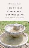 Image result for can i put vinegar in my outdoor fountain