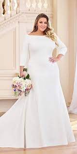 27 Graceful Plus Size Wedding Dresses Wedding Dresses Guide Plus Size Wedding Dresses With Sleeves Plus Wedding Dresses Wedding Dresses Plus Size
