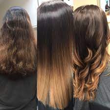 Before And After Ombre And Brazilian Blowout Hair Long Hair Styles Hair Styles