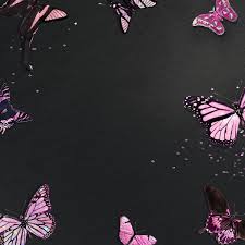 Download Premium Illustration Of Pink Holographic And Glittery Butterfly Butterfly Frame Illustration Frame Design