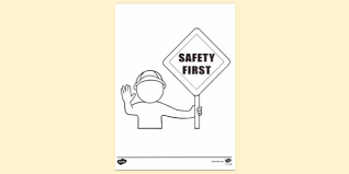 Workplace safety stock photos and images. Health And Safety Colouring Sheet Colouring Sheets