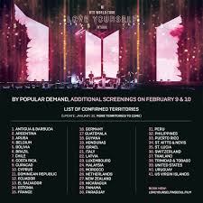 Bts announce at home concert streaming series grammy com. Pathe Live On Twitter Save The Date By Popular Demand Additional Screenings For Bts World Tour Love Yourself In Seoul On February 9 And 10 In Cinemas Https T Co Tlhxeyankp Loveyourselfinseoul Btsdiary Bangtanitl Bts Europe