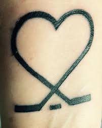 Some of the most intriguing graphics ever to adorn a goalie mask. New Tattoo That Something So Small And Simple Can Be So Beautiful Hockey Hockeyfan Hockeylove Small Tattoos Hairstylist Tattoos Hockey Tattoo