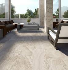 Geneseo Updated Travertine Look Porcelain Tile The Good Look But No Need For Sealing Patio Tiles Porcelain Flooring Groutless Tile