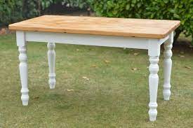 upcycled shabby chic solid pine farmhouse dining table dining table dining table in kitchen farmhouse dining table
