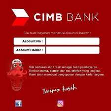 Contoh bank lain yang ciktom pilih ialah akaun cimb. Koleksi Template Akaun Bank