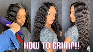 Short curly hairstyles for black men. How To Crimp Deepwave Black Hot Glue Sticks Wiggins Hair Youtube