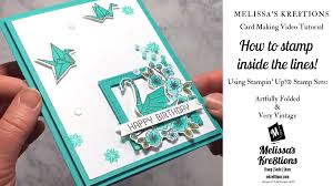 Step by step written tutorial | stampin' up! Tic Tac Toe Challenge For The Ink Stamp Share Blog Hop Melissa S Kre8tions