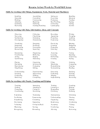 Resume Skills Key Words Resume Action Words Resume Words Skills Resume Words