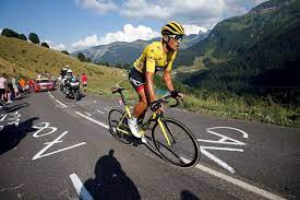 Bouhanni attempted to snatch the win on the line but his late push came too late to stop cavendish, who extends his lead over philipsen to 46 points in. Greg Van Avermaet Climbs During Tour De France 10th Stage Abc News Australian Broadcasting Corporation