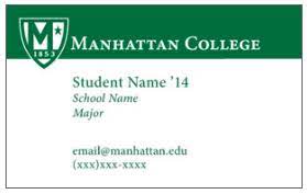 Kinkos, staples, office max and other office supply stores. Student Business Cards Center For Career Development Inside Manhattan College