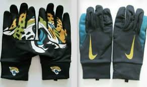 Details About Nike Nfl Stadium Fan Gloves Jacksonville Jaguars Black Blustery Ochre Mens Large