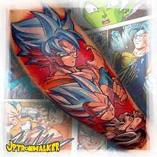 Dbz Tattoo Goku Vegeta Sjj Blue In 2021 Anime Tattoos Tattoo Artists Animal Tattoo