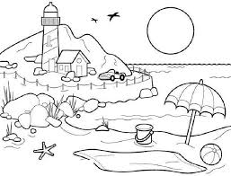 Beach Scene Coloring Page Beach Coloring Pages Summer Coloring Pages Cool Coloring Pages Mermaid coloring pages for adults are an easy thumbs up.