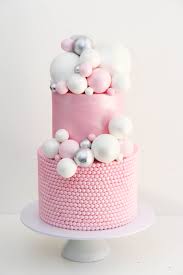 All Baby Pink Bubbles Cake Bubble Cake Fondant Cake Designs Cake
