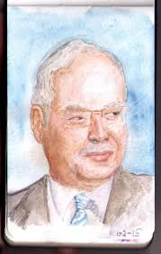 Najib mendapat pendidikan rendah dan menengah di institusi st. Najib Razak One Drawing Daily