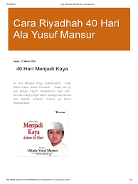 Ya fattah ya rozzaq 11x, ayat kursi, qulhu 3x. Wirid Sholat Dhuha Yusuf Mansur