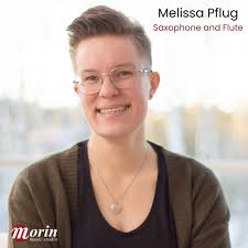 We're pleased to welcome Melissa Pflug to our faculty. Melissa is a skilled  saxophonist with performance experience that includes the Calgary Stampede  Showband, the University of Calgary Wind Ensemble, and more. She