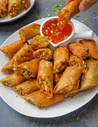 The main difference is that it has more meat than vegetables. Vegan Fried Tofu And Vegetable Spring Rolls My Take On Filipino Lumpiang Shanghai The Foodie Takes Flight
