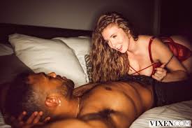 Lena Paul with her partner in a wild threesome