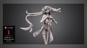 Click on images to download anime figure miniature stl files for your 3d printer. Anime Girl 3d Model For 3d Printing Gambody Youtube