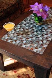 Mosaic Coffee Table Reclaimed Wood Coffee Table Mosaic Tile Etsy Tiled Coffee Table Mosaic Coffee Table Coffee Table Wood