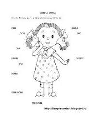 Corpul Uman Obiecte De Ingrijire Personala Fise De Lucru Pentru Copiii Din Scola Si Gradinita Corpul Uman Grădiniță Activități Preșcolari