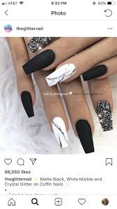 Black And White Nail Art Design 20 Simple Black Nail Art Design Ideas Nailartideas Black And White Nail Art White Nail Designs Black Nail Designs