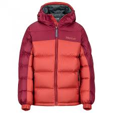 Marmot Boys Guides Down Hoody Down Jacket Crocodile Rosin Green Xs