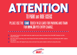 Mrt mutiara damansara ↺ kampung bukit lanjan. Mrt Park Ride Rates For Tng Users