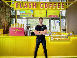 Customers can use the flash coffee app to order and pay. I4egaljtgv Twm