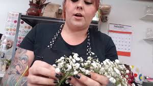 I just broke off the stem at the nearest branching point as shown below. Diy Flower Crown How To Make A Baby S Breath Crown Youtube