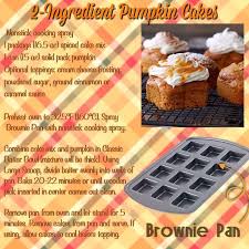 Easy Pumpkin Spice Cakes Pampered Chef Desserts Pampered Chef Brownie Pan Recipes Pampered Chef Brownie Pan