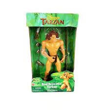 Banned disney tarzan toy figure rad repeatin repeating tarzan review. New 1999 Mattel Walt Disney Rad Repeatin Tarzan 12 Figure Rare Banned Mattel Tarzan Disney Figurines Disney Toys
