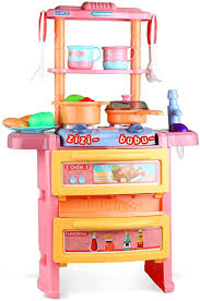 Kidkraft ultimate corner play kitchen set. Amazon Com Beletops Play Kitchen Kids Kitchen Playset Pretend Play Cooking Toys Play Food Kitchen Set With Realistic Light Sound And Running Water For Toddlers Children Boys Girls Kids 14 2x7 5x21 7in Toys Games
