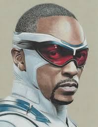 Captain America! (Sam Wilson) : r/ColoredPencils